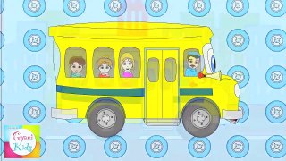 The Wheels on the Bus Nursery Rhyme   Cartoon Animation Song For Children