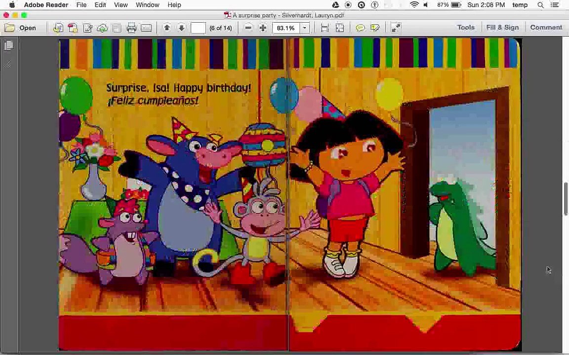 A Surprise Party (Dora) (read aloud) - video Dailymotion