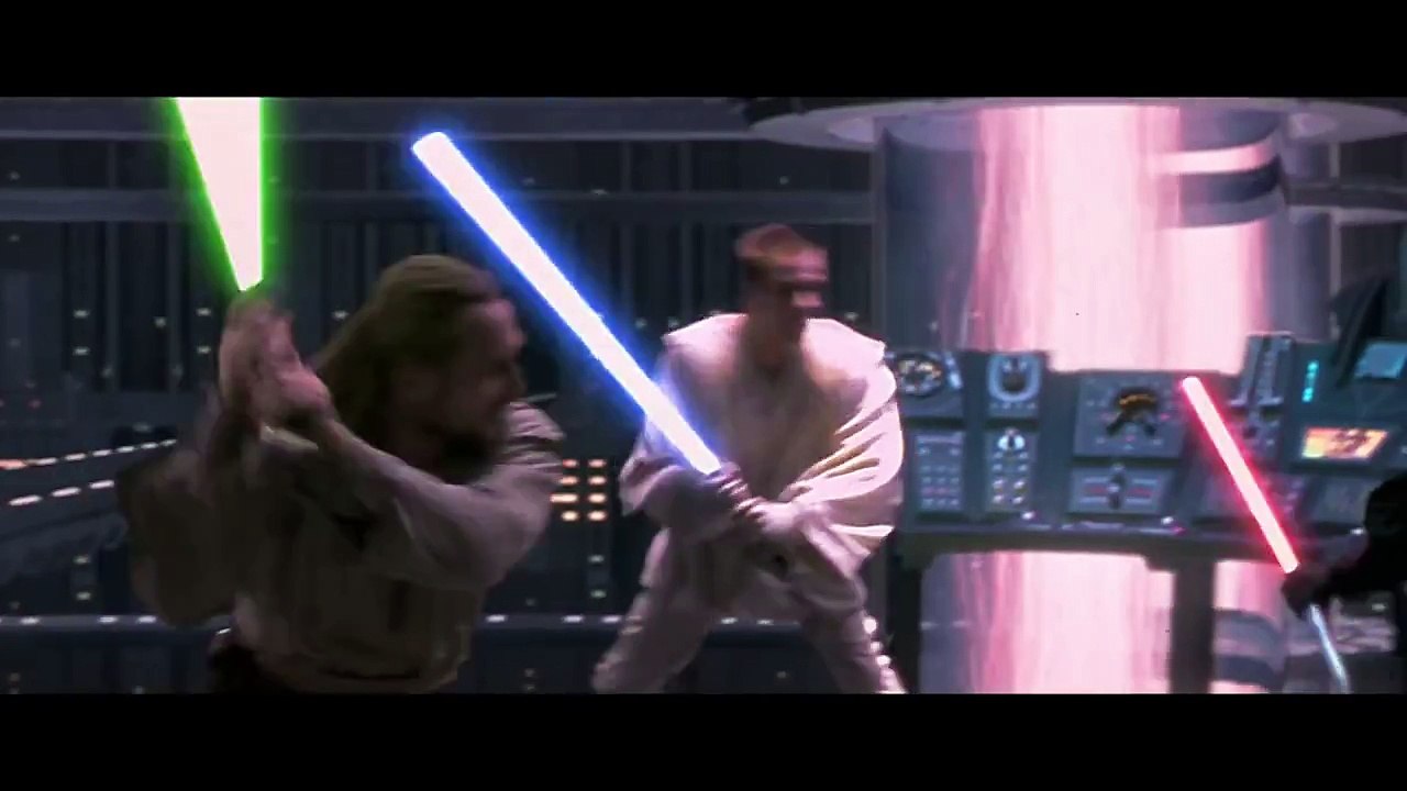 (HD 1080p) QuiGon Jinn & ObiWan Kenobi vs. Darth Maul video Dailymotion