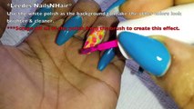 Blue Coffin Nails *Drybrush NailArt* - Nail Art Tutorial