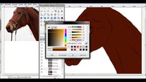 speedpaint real horse Gimp