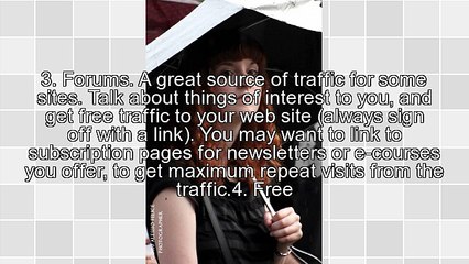 Free Web Site Traffic - 7 Ways