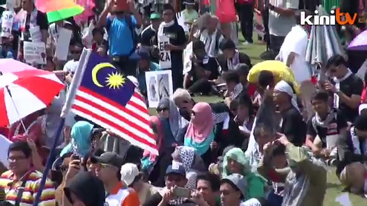 Thousands rally against Gaza violence at Dataran Merdeka