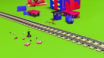 Trains for children toddlers. Construction game_ steam locomotive. Cartoons for children.mp4