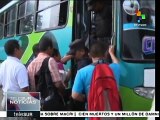 Actividad de transporte público salvadoreño, en normalidad