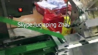 纸巾汤勺牙签自动-带理料包装机 Napkin spoon toothpick automatic packaging machine