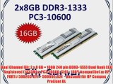 Dual Channel Kit: 2 x 8 GB = 16GB 240 pin DDR3-1333 Dual Rank ECC Registered (1333Mhz PC3-10600