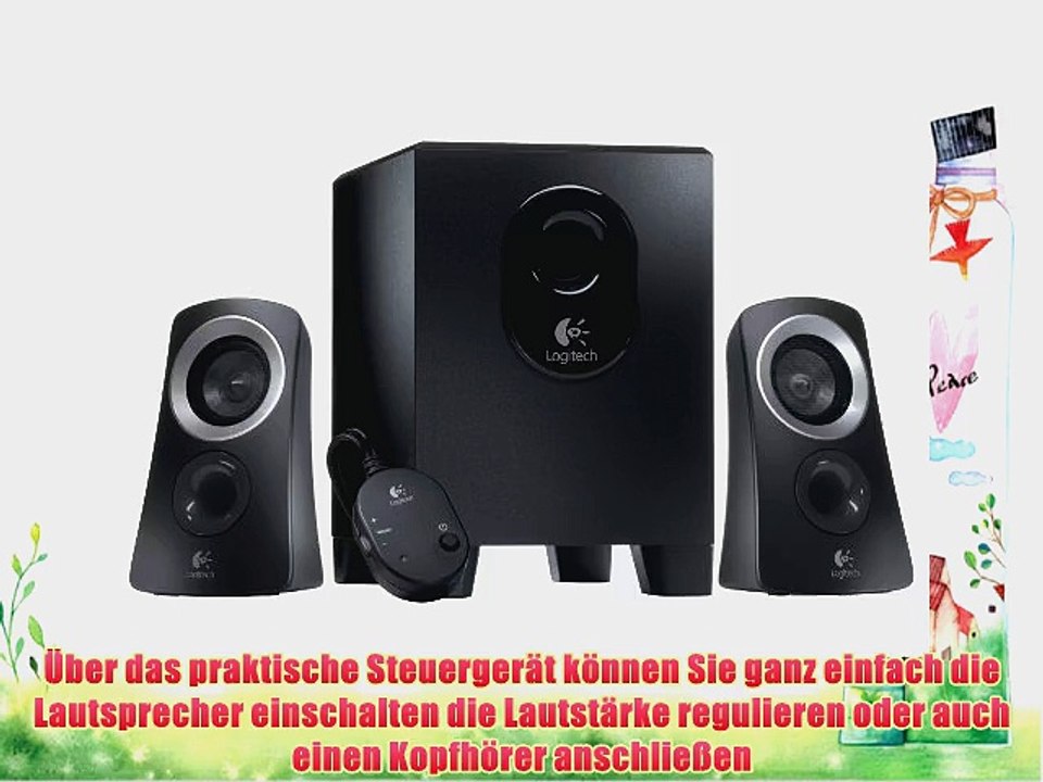 Logitech Z313 2.1 PC-Lautsprechersystem schwarz