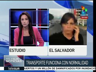 El Salvador: gobierno repudia rumores sobre paro de transporte