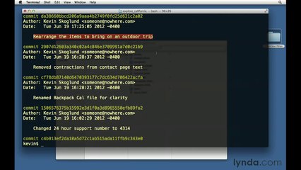 Git tutorial: Reverting a commit | lynda.com