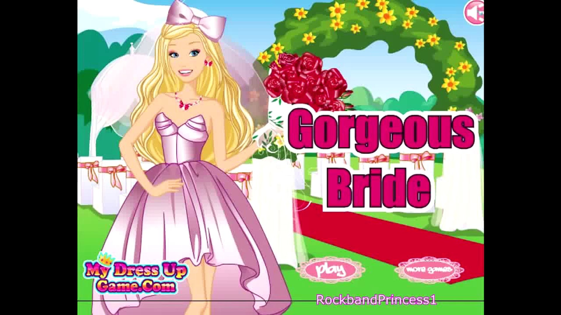 barbie bride dress up games
