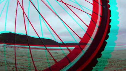 Filme em 3D, ver com óculos 3D, Mtb,  Ubatuba, SP, Brasil, bike, passeio,mares e praias, Stand up paddle, caiaque reciclados em 3 D