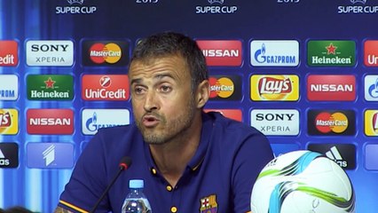 Supercoupe de l'UEFA - Luis Enrique refuse l'étiquette de favori