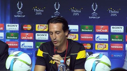 Supercoupe de l'UEFA - Emery : "Même sans Neymar, le Barça reste très fort"