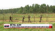 S. Korean military raises alert level on western border