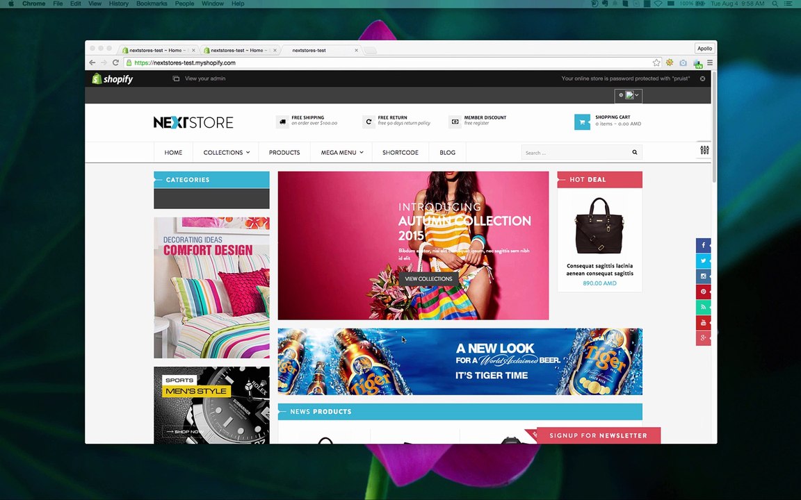 Product Count Down - Tutorial series 4 - apollotheme.com