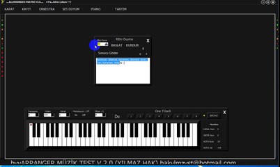 Müzik bölümlerine hazırlık ve kulak eğitimi programı V.2.0 YILMAZ HAK (byyARRANGER) ear training