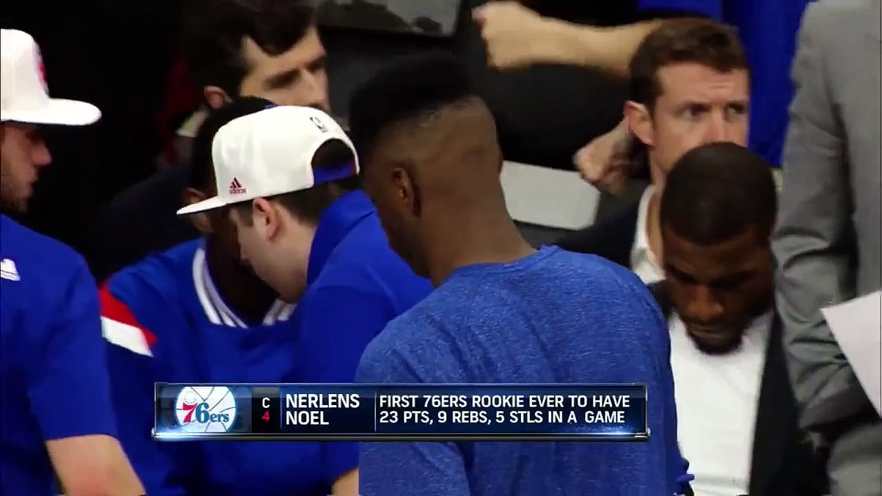 Joel Embiid devient fou sur le banc
