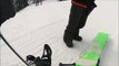 Snowboarding Mayrhofen Skier incoming!