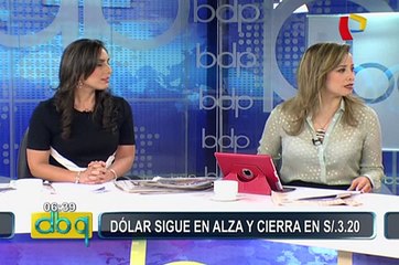 Dólar sigue en alza y cierra en S/. 3.20: conoce las razones y consecuencias