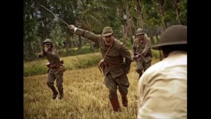 horde of japanese banzai charge at americans scream