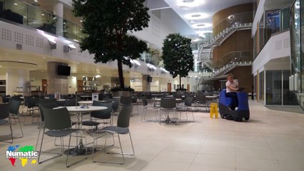 Numatic CRO8055 Compact Ride-on Floor Scrubber Demonstration