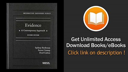 [Download PDF] Evidence A Contemporary Approach 2nd Edition