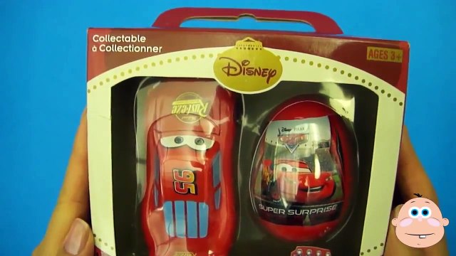 Disney Pixar Cars Collectable Candy Toy Set Super Surprise Kinder Eggs Opening Unboxing & Unwrapping