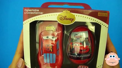 Disney Pixar Cars Collectable Candy Toy Set Super Surprise Kinder Eggs Opening Unboxing & Unwrapping