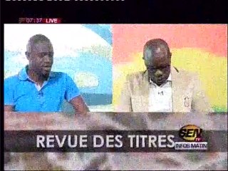 Revue des titres Sen TV du 11 Aout 2015