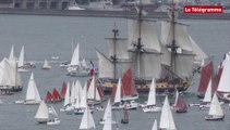 L'Hermione. Les images de la pointe des espagnols