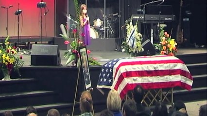 7 Year-Old Kaitlyn Maher Gives Eulogy Sings at Grandfather's Funeral "There Will Be a Day"