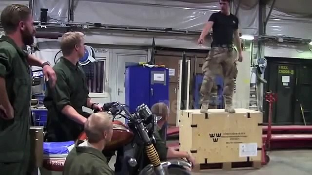 Swedish Marines making parody of Grease lightning in Afghanistan