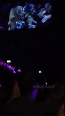 RIHANNA HITS FAN-DIAMONDS WORLD TOUR BIRMINGHAM, UK