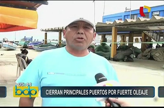 La Marina dispuso cierre de puertos por oleajes anómalos