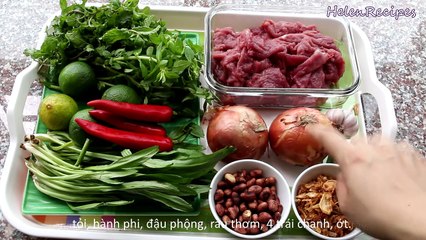 Bò Tái Chanh - Rare Beef in Lime Juice Salad Recipe