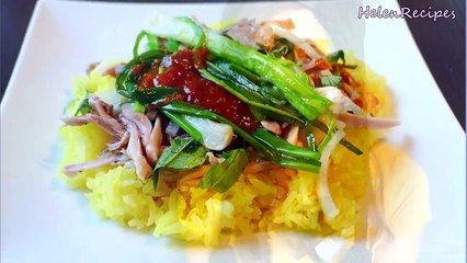 How to make Chicken Sticky Rice - Xoi Ga