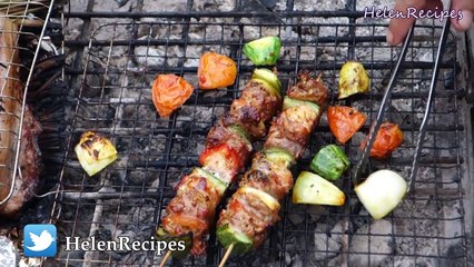 GRILLED PORK SKEWER - Thịt Xiên Nướng