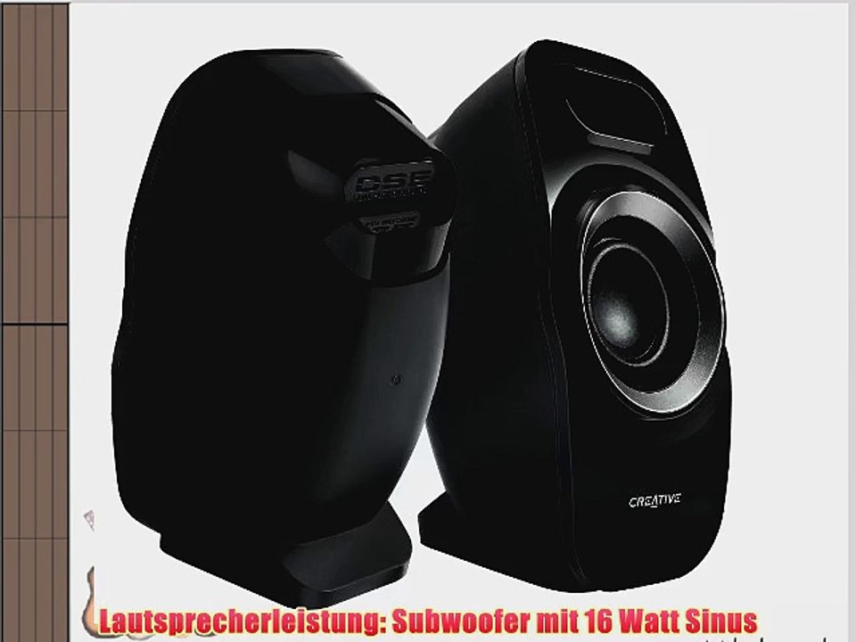 Creative Inspire T3300 2.1 Lautsprechersystem schwarz