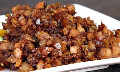 Thịt kho ruốc sả - Pork stew with Vietnamese fermented shrimp paste and lemongrass