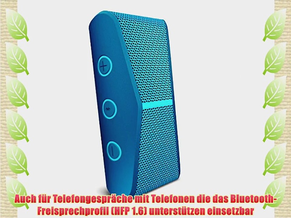 Logitech X300 wireless Stereo mobiler Lautsprecher blau
