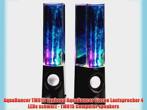 AquaDancer TM015 Typhoon AquaDancer Stereo Lautsprecher 4 LEDs schwarz - TM015 Computer speakers