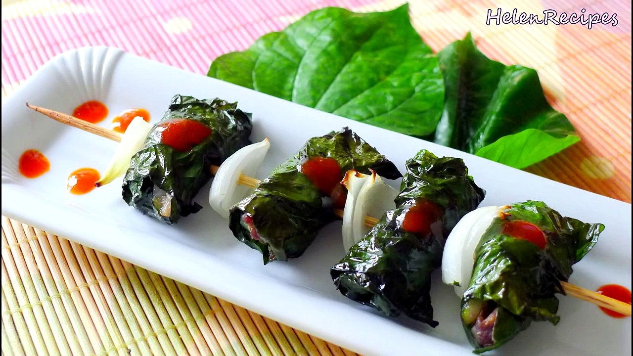 Bo La Lot - Beef Wrapped in Wild Betel Leaf