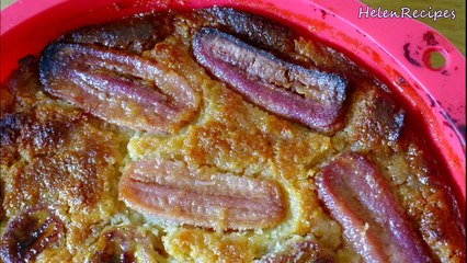 Vietnamese Baked Banana Cake - Banh Chuoi Nuong