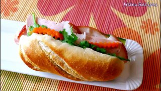 How to make Vietnamese Sandwich - Bánh mì thịt nguội