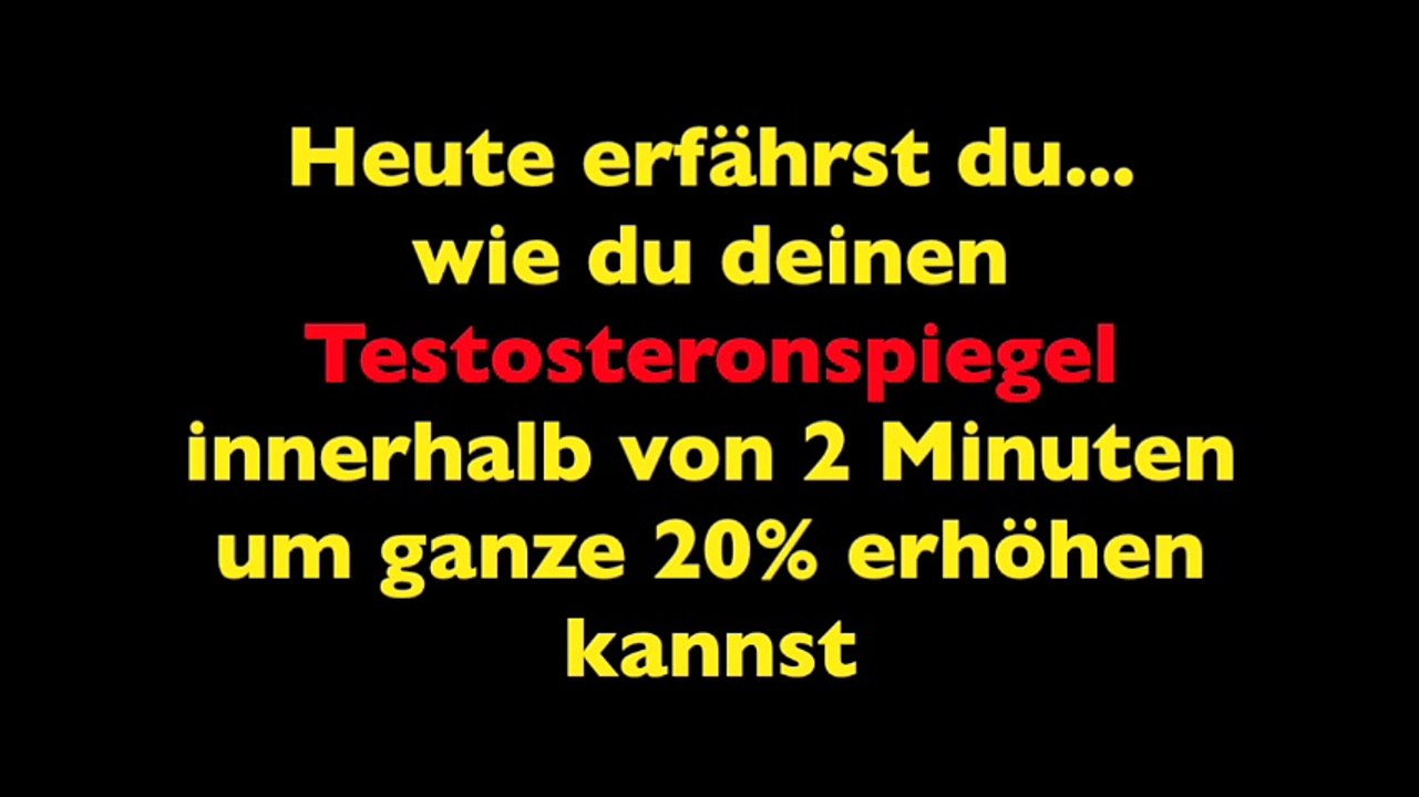 Testosteron steigern (Part 2)