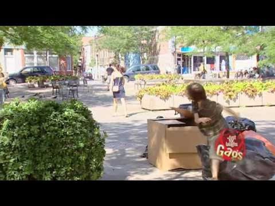 JFL Hidden Camera Pranks & Gags Trash Kid In The Garbage Truck video