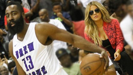 Khloe Kardashian CHEERS For Alleged Boyfriend James Harden At A Basketball Game