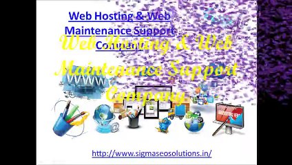 Web Hosting & Web Maintenance Support Company