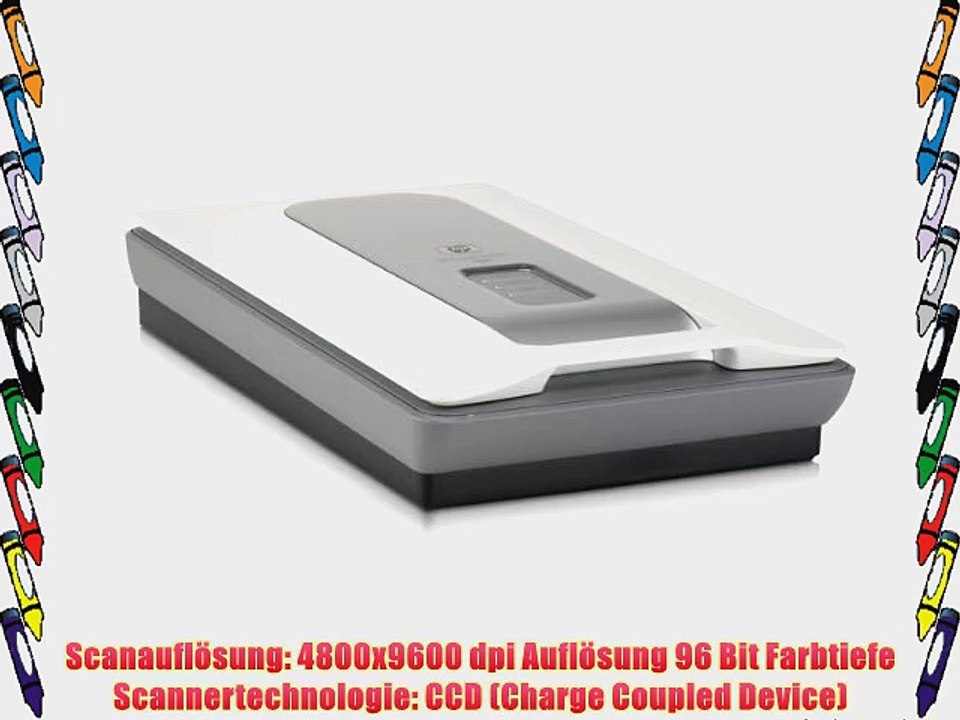 HP Scanjet G4010 Flachbett-Fotoscanner (4.800 x 9.600 dpi USB integrierte Durchlichteinheit)